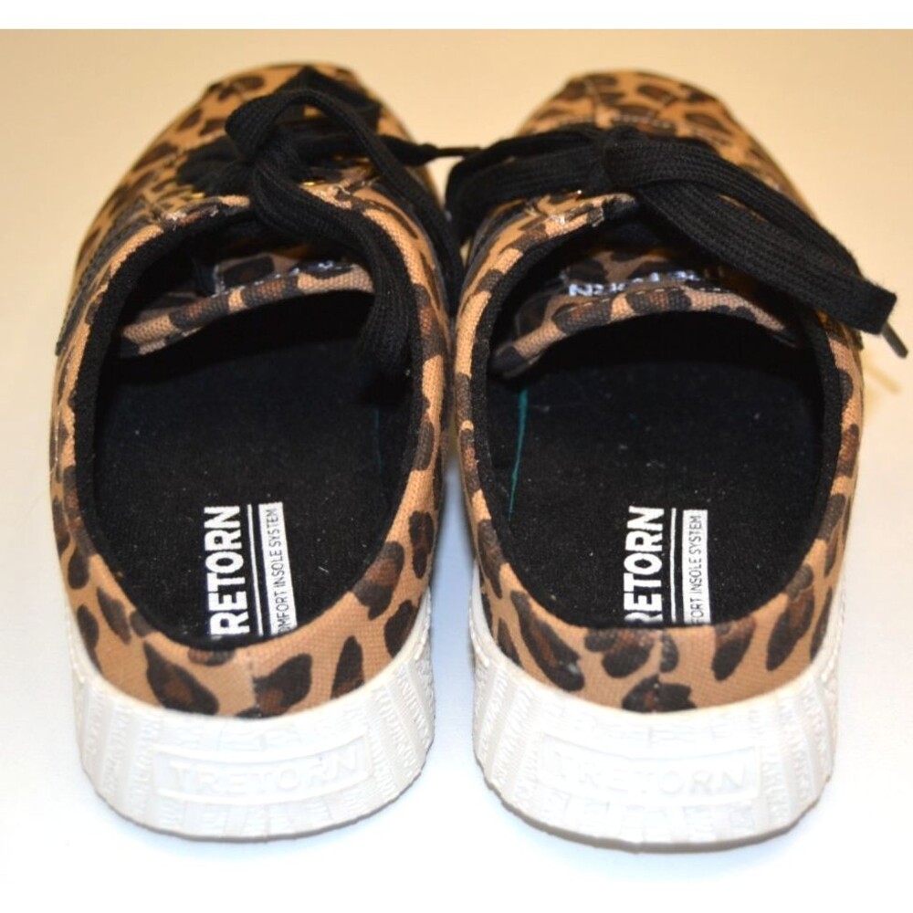 Tretorn Women's Leopard Print Mule Size 8.5 Shoe Slip- On Lace-Up - Picture 6 of 9